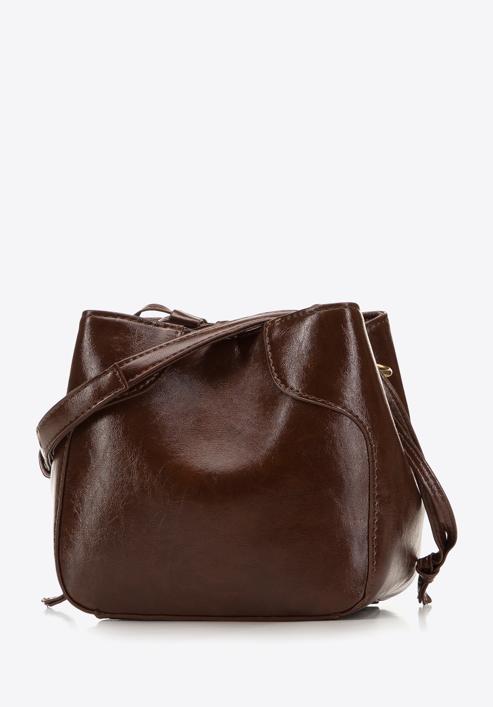 Small faux leather hobo bag, brown, 98-4Y-004-5, Photo 3