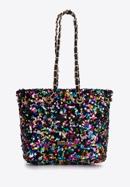 Sequin hobo bag on chain, multicoloured, 98-4Y-024-1, Photo 3