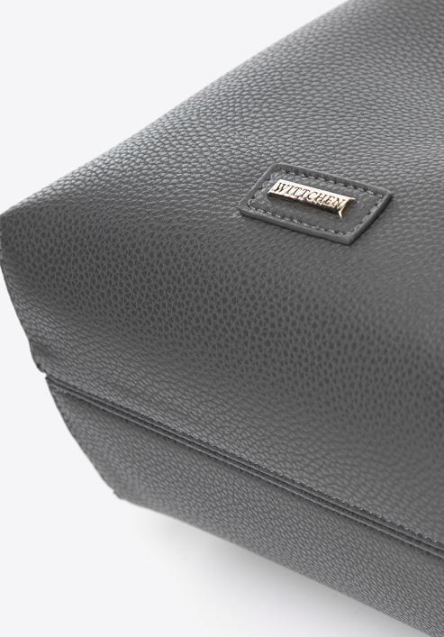 Faux leather hobo bag, dark grey, 97-4Y-239-8, Photo 7