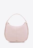 Faux leather hobo bag with interwoven chain detail, pink, 98-4Y-514-1, Photo 1