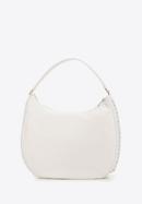 Faux leather hobo bag with interwoven chain detail, cream, 98-4Y-514-1, Photo 2