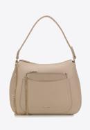 Faux leather hobo bag, beige, 98-4Y-511-1, Photo 3