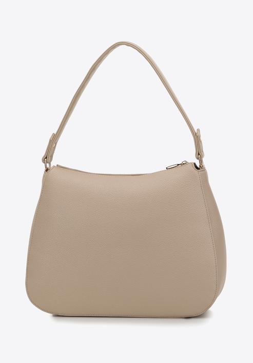Faux leather hobo bag, beige, 98-4Y-511-1, Photo 4