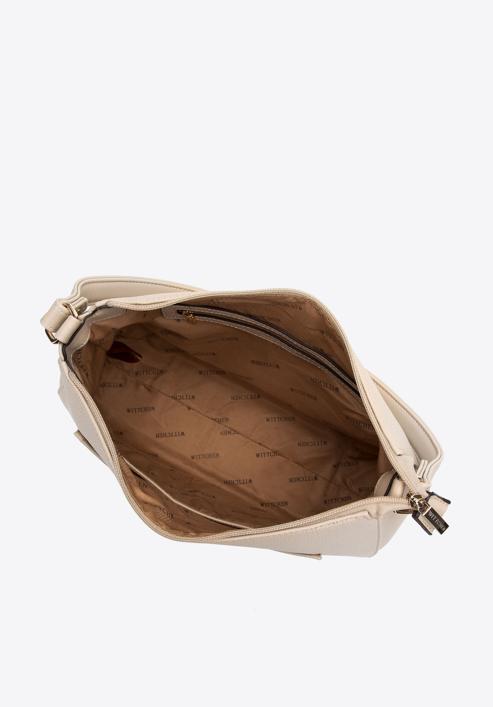 Faux leather hobo bag, cream, 98-4Y-511-9, Photo 5