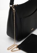 Faux leather hobo bag, black, 98-4Y-511-1, Photo 6