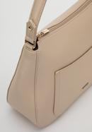 Faux leather hobo bag, beige, 98-4Y-511-1, Photo 6