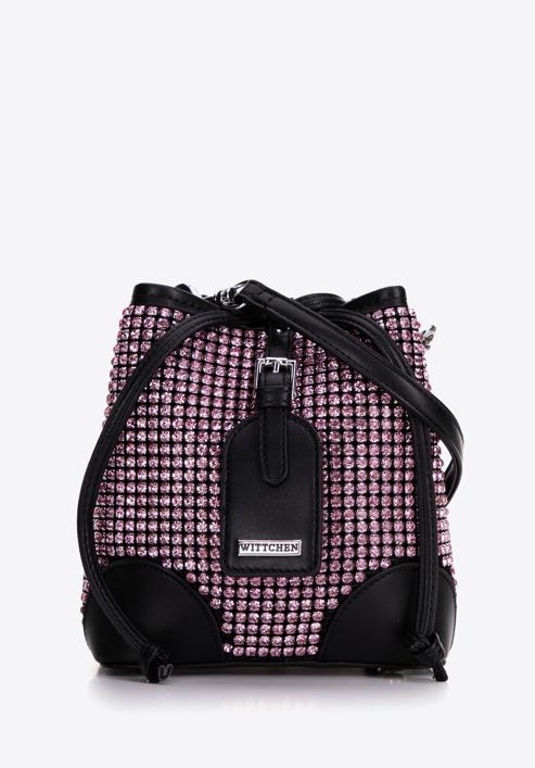 Small rhinestone hobo bag, pink, 98-4Y-021-S, Photo 1