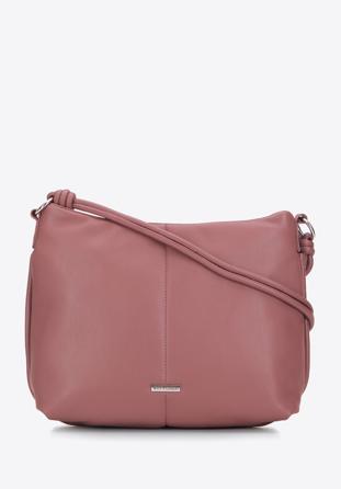 Faux leather hobo bag with knot details, muted pink, 95-4Y-423-9, Photo 1