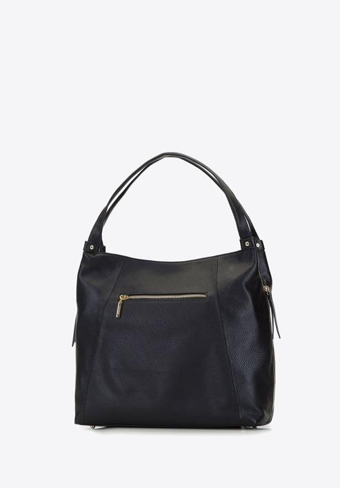 Soft leather hobo bag, black, 92-4E-647-Z, Photo 2
