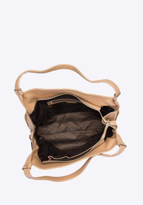 Soft leather hobo bag, beige, 92-4E-647-9, Photo 3