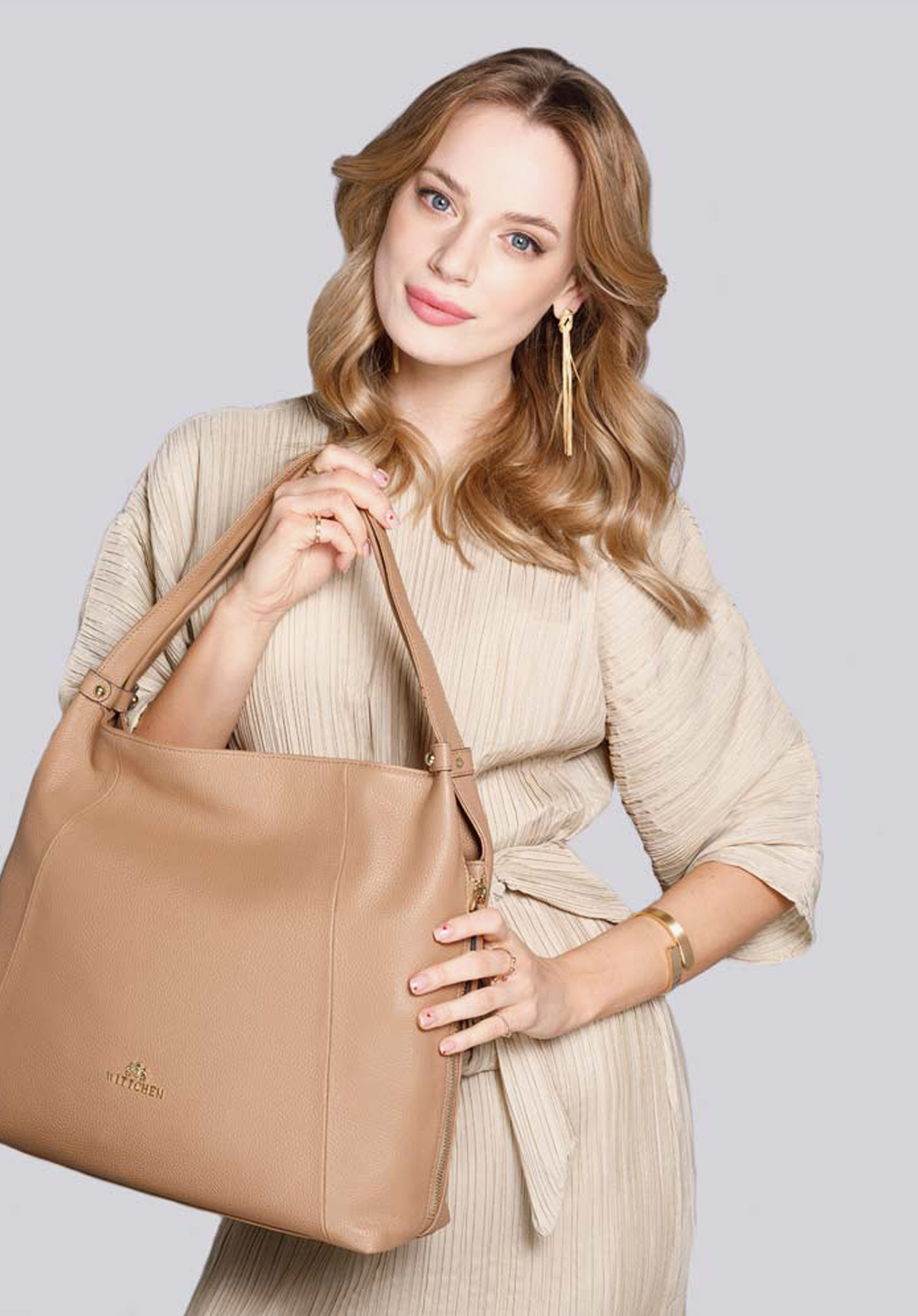 Tan leather hobo online bag