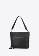 Leather hobo bag, black, 93-4E-606-4, Photo 3