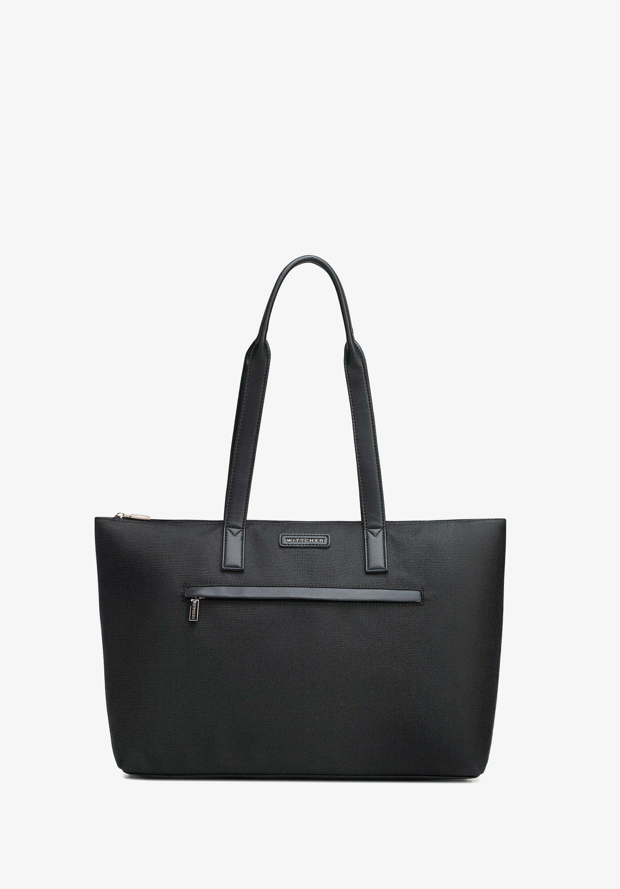 Torebka damska shopper na ramię, czarny, 102-4Y-400-1, Zdjęcie 1