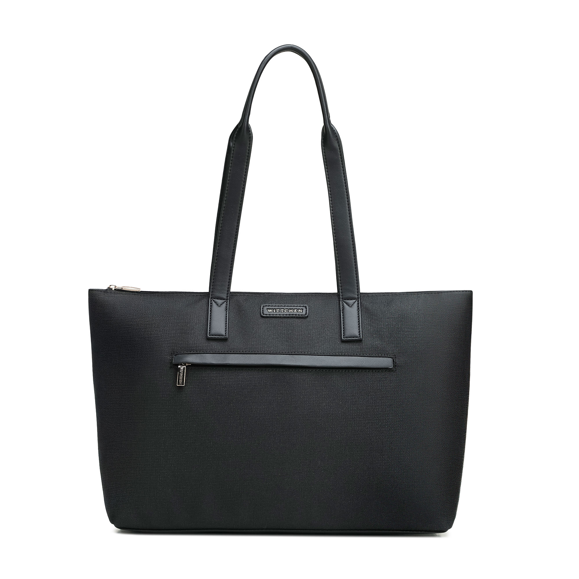 Dámska shopper kabelka z ekologickej kože čierna 102-4Y-400-1, Vyberte variant čierna