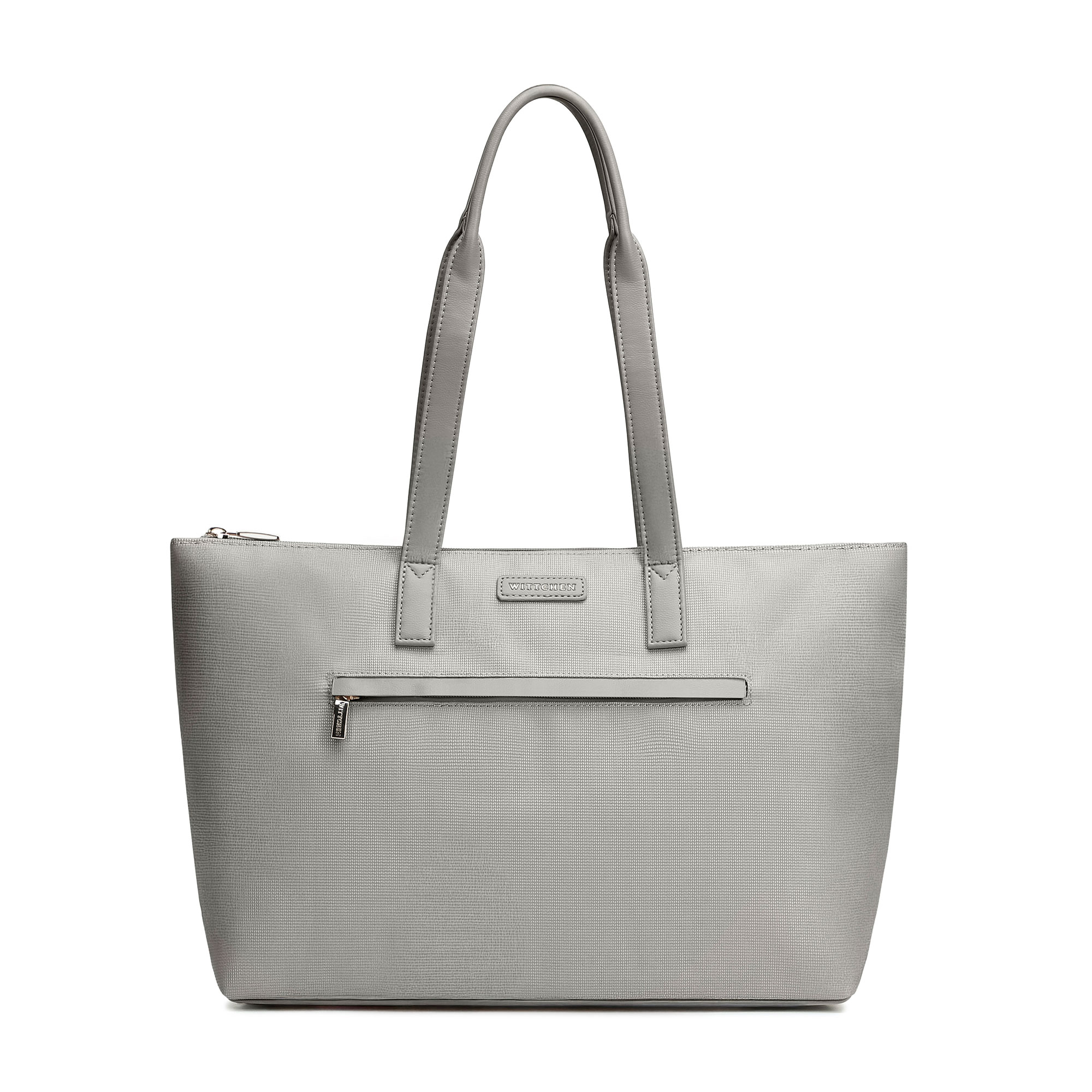 Dámska shopper kabelka z ekologickej kože sivá 102-4Y-400-8, Vyberte variant šedá