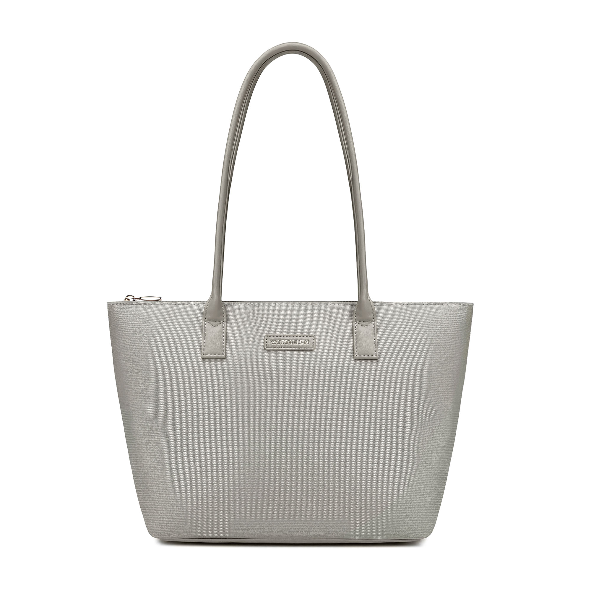 Dámska shopper kabelka z ekologickej kože sivá 102-4Y-401-8, Vyberte variant šedá