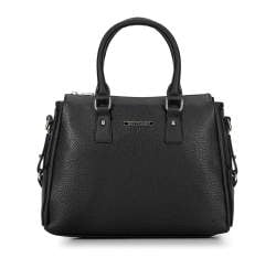 Small faux leather tote bag, black, 93-4Y-201-1, Photo 1