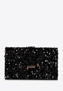 Women's decorative bag, black-gold, 98-4Y-025-1, Photo 1