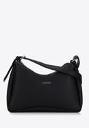 Women's faux leather crossbody bag, black, 98-4Y-600-0, Photo 1