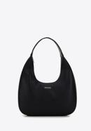 Faux leather hobo bag, black, 98-4Y-601-0, Photo 1