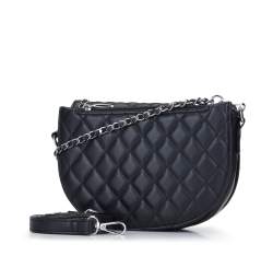 Quilted chain flap bag, black, 93-4Y-216-1, Photo 1