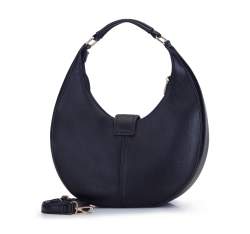 Half moon handbag, black, 93-4Y-612-1, Photo 1