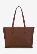 Faux leather shopper bag, brown, 97-4Y-512-4, Photo 2