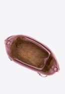 Torebka worek z ekoskóry z biżuteryjnym akcentem, różowy, 98-4Y-507-P, Zdjęcie 4