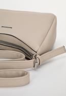 Women's faux leather crossbody bag, beige, 98-4Y-600-Z, Photo 4