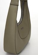 Faux leather hobo bag, khaki green, 98-4Y-601-1, Photo 4