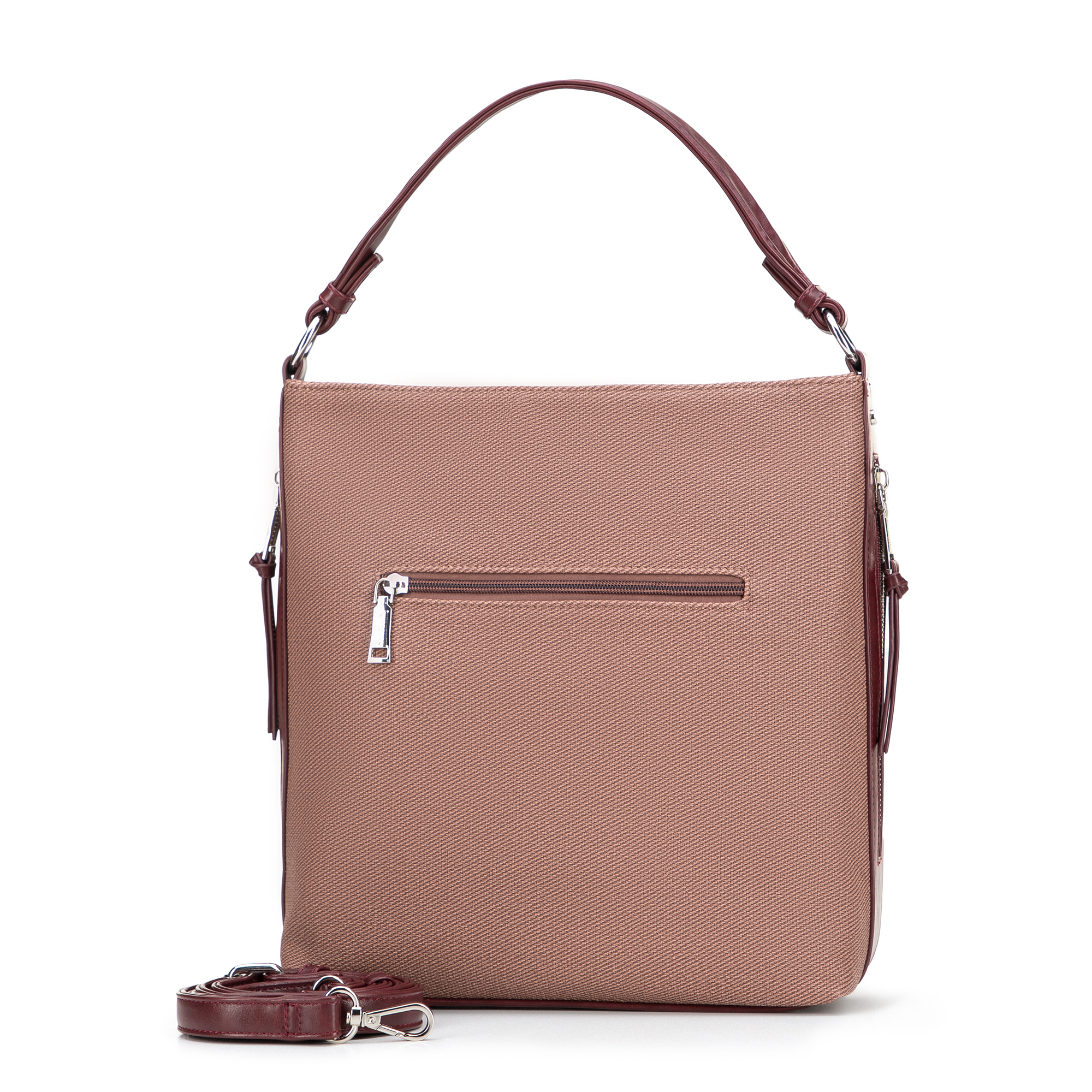Bordová dámska shopper kabelka Wittchen s elegantným vzhľadom, Vyberte variant bordová