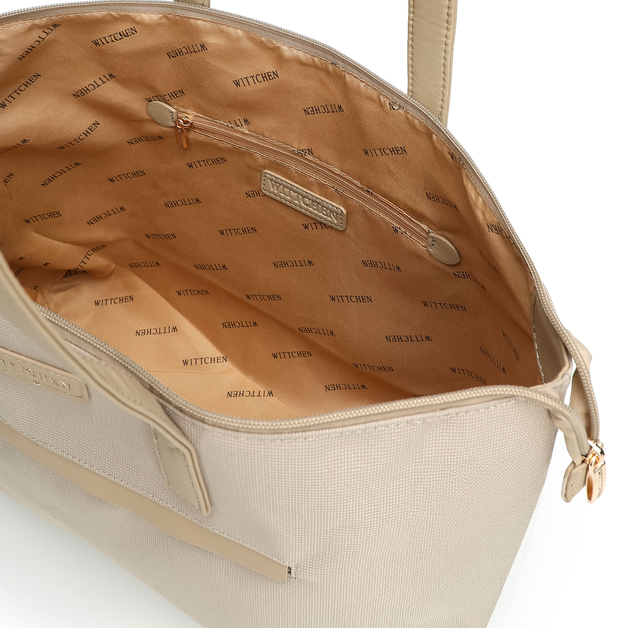 Krémová dámska shopper kabelka Wittchen s mestským vzhľadom, Vyberte variant krémová