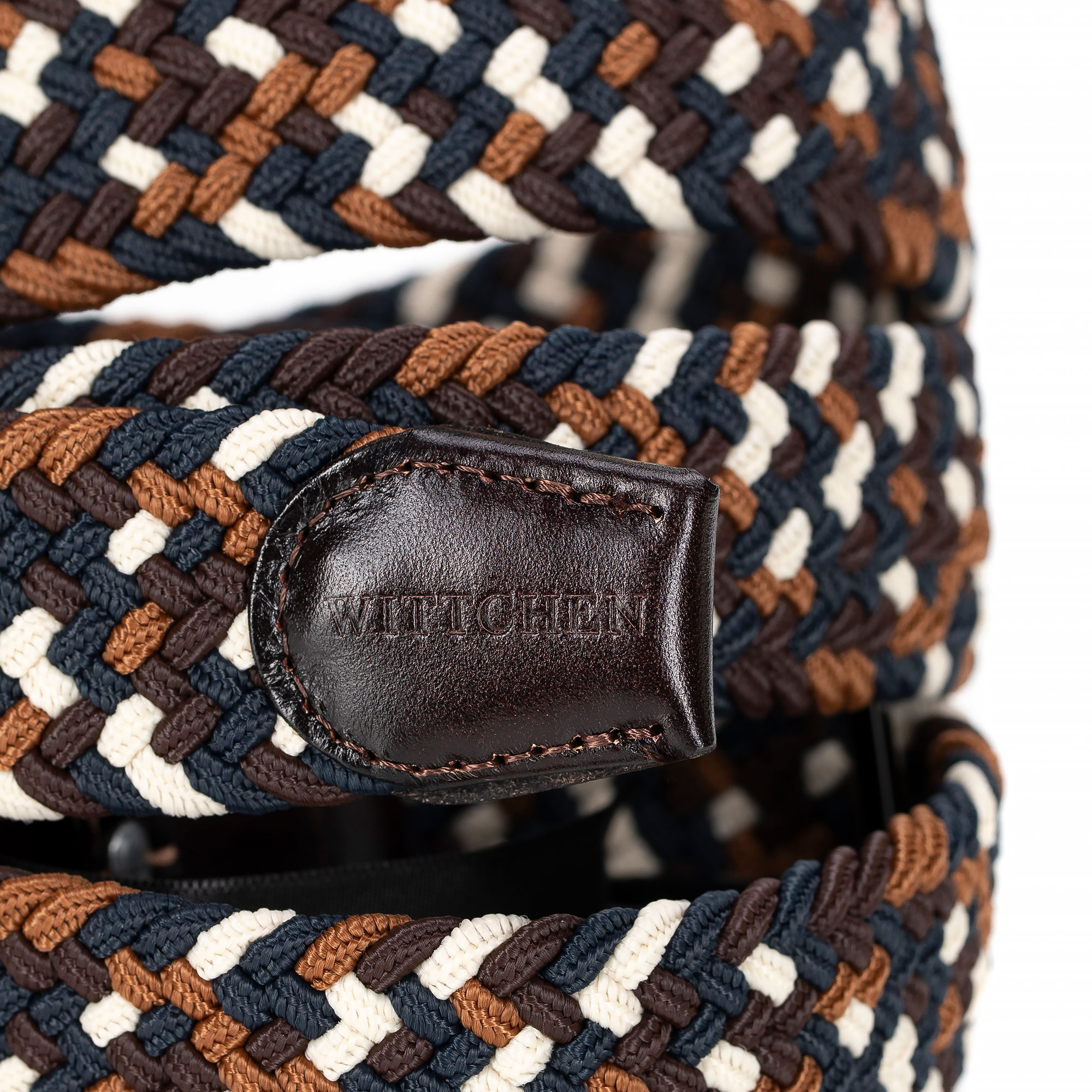 Viacfarebný pánsky pletený opasok s pleteným efektom Wittchen 101-8M-402-N5, Vyberte variant multicolor, Vyberte veľkosť 90