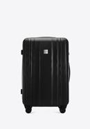 Honeycomb embossed polycarbonate large suitcase I WITTCHEN, black, 56-3P-303-90, Photo 1