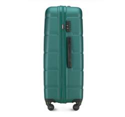 Duża walizka z ABS-u w deseń, zielony, 56-3A-403-81, Zdjęcie 1
