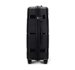 DuÅ¼a walizka z polipropylenu jednokolorowa, czarny, 56-3T-143-10, ZdjÄ™cie 1
