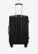 Duża walizka z polikarbonu tłoczona plaster miodu, czarny, 56-3P-303-85, Zdjęcie 3
