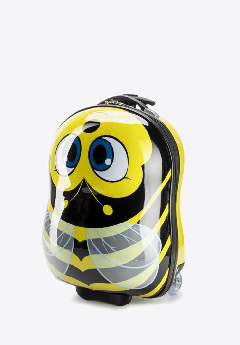 Kid's suitcase, black-yellow, 56-3K-006-B, Photo 4