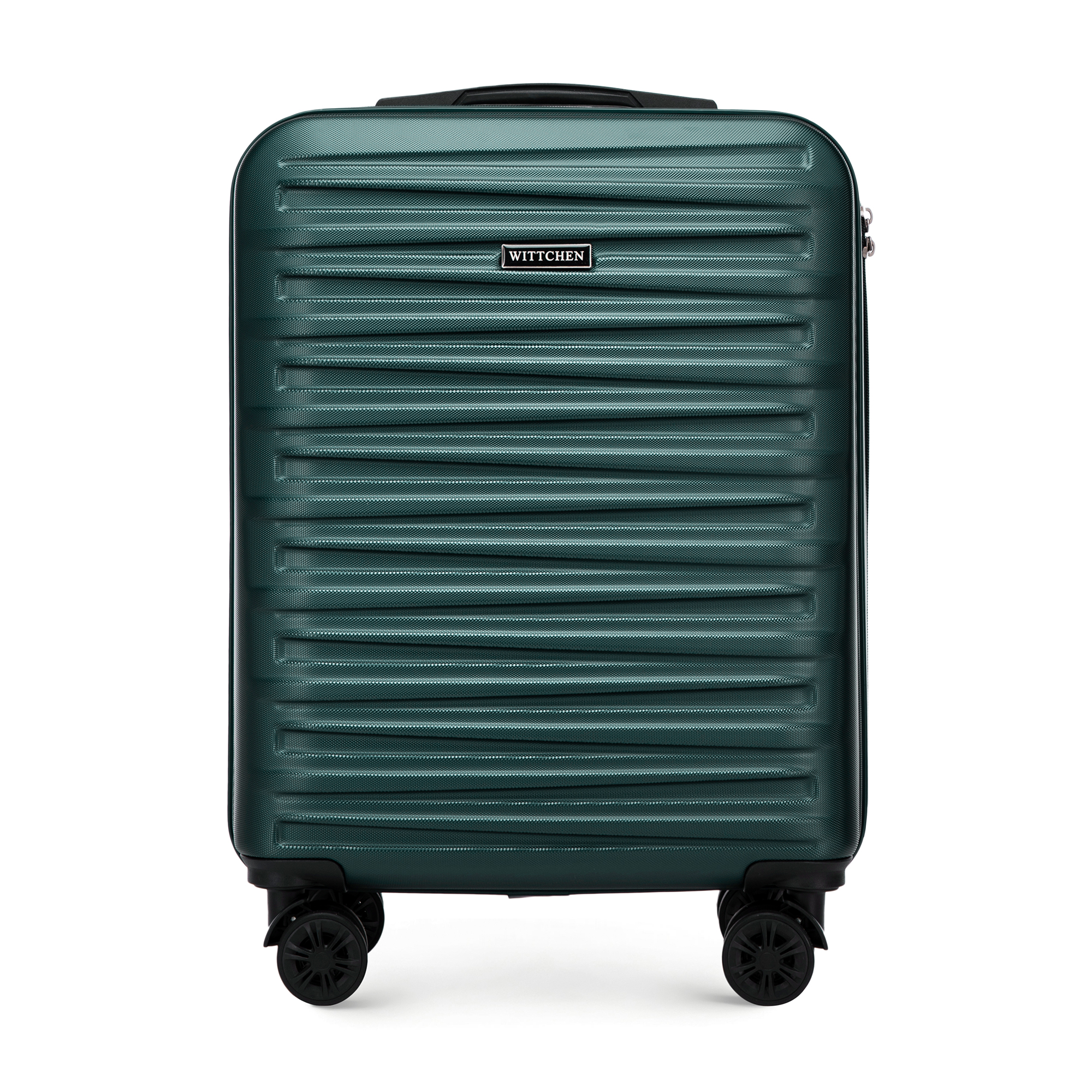 Malý kufor ABS s horizontálnym razením, zelený 56-3A-001-85