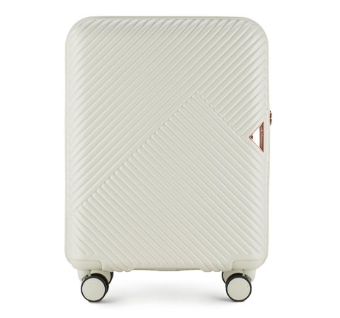Ручной чемодан из поликарбоната в полоску 56-3P-841-88