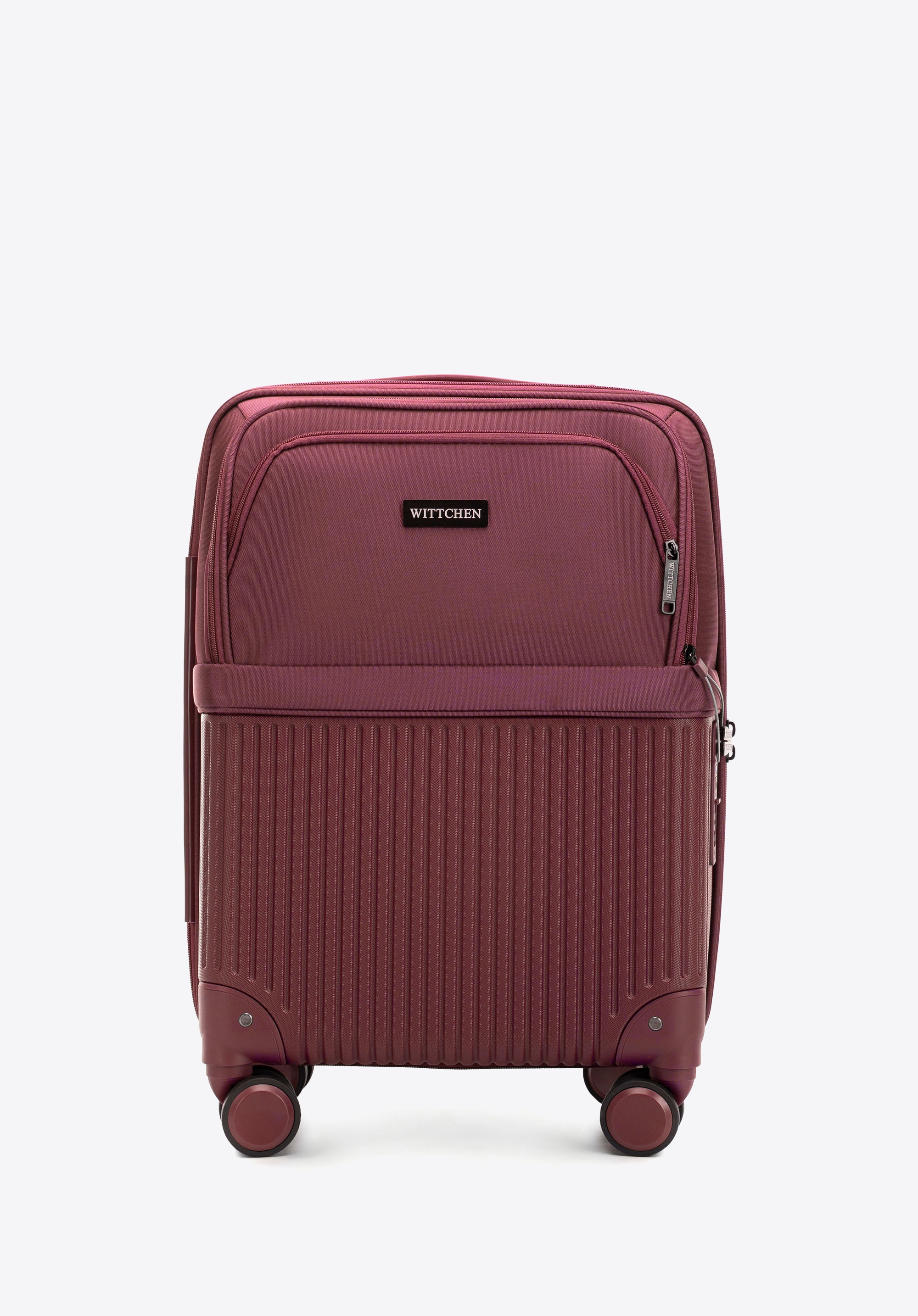 Cabin case made of ABS and nylon, burgundy, 56-3S-881-35, Photo 1