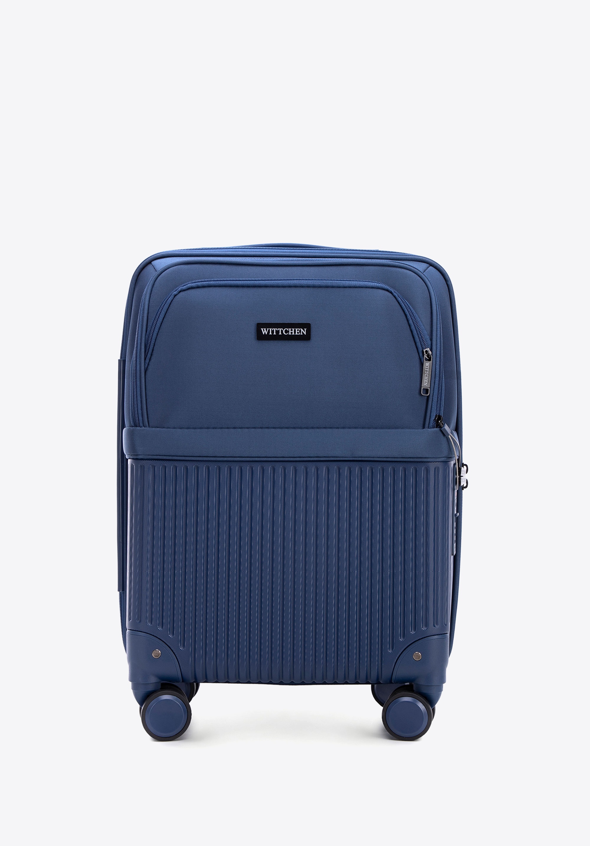 Cabin case made of ABS and nylon, navy blue, 56-3S-881-90, Photo 1