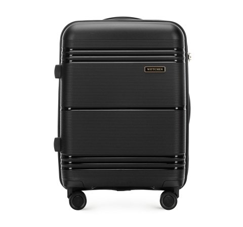 Одноколірна поліпропіленова валіза ручна поклажа 56-3T-141-10