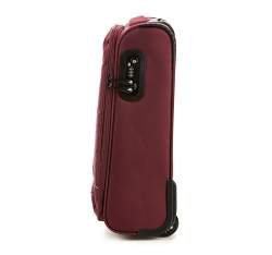 Kabinowa miękka walizka prosta, bordowy, 56-3S-471-35, Zdjęcie 1