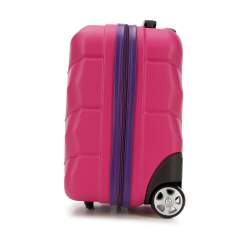 Walizka kabinowa z ABS-u ze żłobieniami, różowo-fioletowy, 56-3A-281-65, Zdjęcie 1