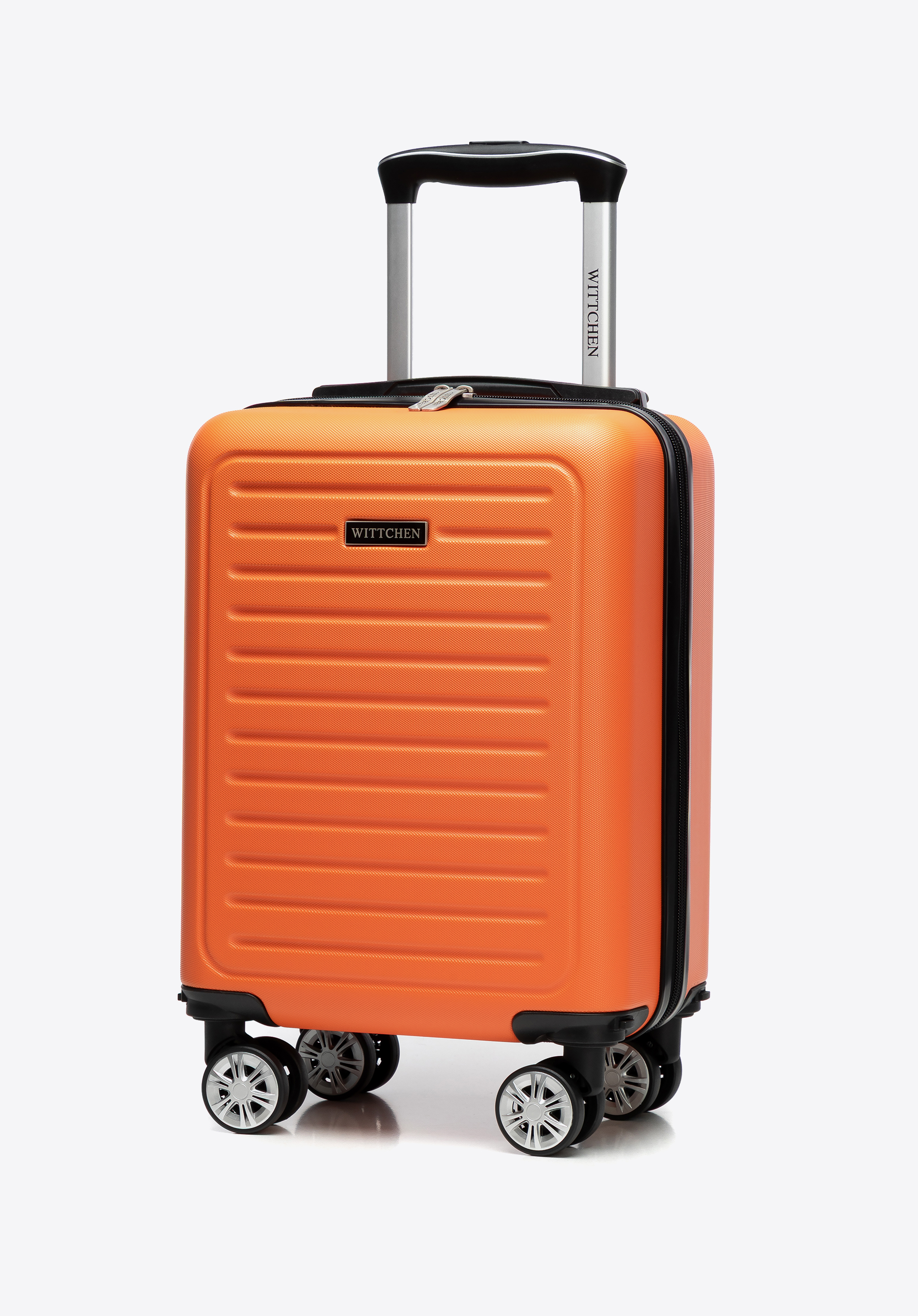 Walizka kabinowa z ABS-u z odpinanymi kółkami, pomarańczowy, 56-3A-111-55, Zdjęcie 1