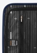 Średnia walizka z polikarbonu tłoczona plaster miodu, granatowy, 56-3P-302-10, Zdjęcie 8