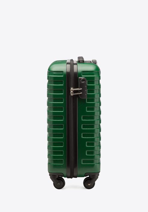 Walizka kabinowa z ABS-u w geometryczny deseń, zielony, 56-3A-391-70, Zdjęcie 2