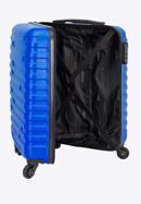 Walizka kabinowa z ABS-u w geometryczny deseń, niebieski, 56-3A-391-75, Zdjęcie 5