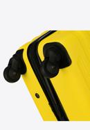 Walizka kabinowa z ABS-u w geometryczny deseń, żółty, 56-3A-391-85, Zdjęcie 6